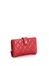 Chanel 100% Leather Red CC French Wallet Quilted Lambskin One size - photo 4