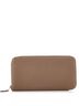Hermès 100% Leather Tan Azap Zip Around Wallet Silk'in Epsom Long One size - photo 1