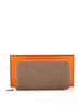 Hermès 100% Leather Tan Azap Zip Around Wallet Silk'in Epsom Long One size - photo 3