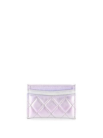 Chanel Classic Card Holder Quilted Gradient Metallic Calfskin with Gradient Hardware (view 2)