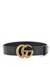 Gucci 100% Leather Black GG Marmont Belt Leather Wide One size - photo 2