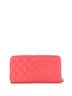 Chanel 100% Leather Pink Zip Around Wallet Quilted Caviar Long One size - photo 4