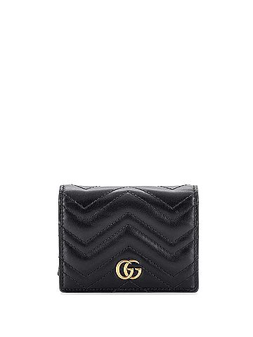 Gucci GG Marmont Card Case Wallet Matelasse Leather (view 1)