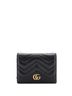 Gucci 100% Leather Black GG Marmont Card Case Wallet Matelasse Leather One size - photo 1