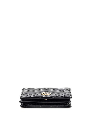 Gucci GG Marmont Card Case Wallet Matelasse Leather (view 2)