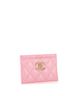 Chanel 100% Leather Pink Textured CC Card Holder Quilted Caviar One size - photo 4