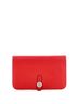 Hermès 100% Leather Red Dogon Duo Combined Wallet Leather One size - photo 1