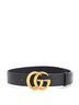 Gucci 100% Leather Black GG Marmont Belt Leather Wide One size - photo 2