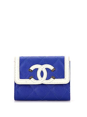 Chanel Filigree Flap Coin Purse Quilted Caviar (view 1)