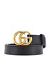 Gucci 100% Leather Black GG Marmont Belt Leather Medium One size - photo 1