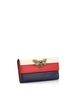 Gucci 100% Leather Multi Color Blue Tan Red Queen Margaret Continental Wallet Leather One size - photo 3