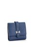 Hermès 100% Leather Blue Bearn Wallet Chevre Mysore Compact One size - photo 3
