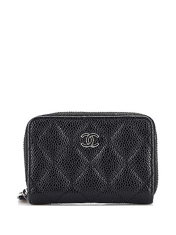 Chanel CC Zip Coin Purse Quilted Caviar Small (view 1)