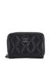 Chanel 100% Leather Black CC Zip Coin Purse Quilted Caviar Small One size - photo 1