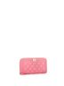 Chanel 100% Leather Pink Boy Zip Around Wallet Quilted Caviar Long One size - photo 4