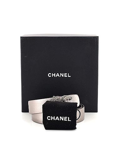 Chanel Metal Bead CC Buckle Belt Leather Medium (view 2)
