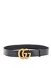 Gucci 100% Leather Black GG Marmont Belt Leather Wide One size - photo 2