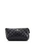 Chanel 100% Leather Black CC Cosmetic Pouch Quilted Caviar Small One size - photo 1