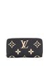 Louis Vuitton 100% Leather Black Zippy Wallet Bicolor Monogram Empreinte Giant One size - photo 1