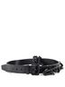 Louis Vuitton 100% Leather Black Signature Chain Belt Monogram Eclipse Canvas Medium One size - photo 2