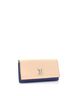 Louis Vuitton 100% Leather Tan Blue Lockme II Wallet Calfskin One size - photo 3