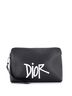 Christian Dior 100% Leather Black Shawn Stussy Zip Pouch Printed Leather Medium One size - photo 1