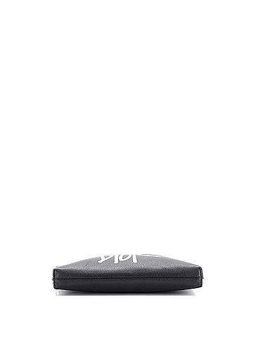 Christian Dior Shawn Stussy Zip Pouch Printed Leather Medium (view 2)