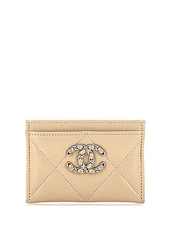 Chanel 19 Card Holder Quilted Lambskin (view 1)