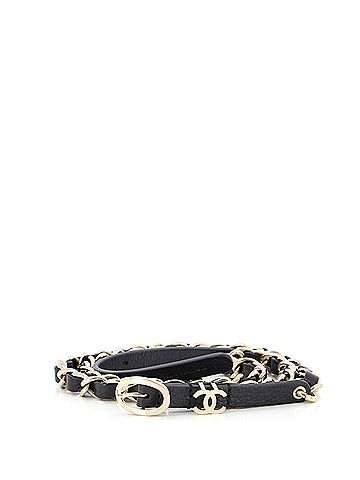 Chanel CC Chain Belt Metal and Leather (view 1)