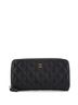 Chanel 100% Leather Black Zip Around Wallet Quilted Caviar Long One size - photo 1