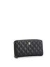 Chanel 100% Leather Black Zip Around Wallet Quilted Caviar Long One size - photo 3