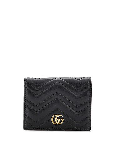 Gucci GG Marmont Card Case Wallet Matelasse Leather (view 1)