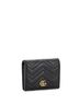 Gucci 100% Leather Black GG Marmont Card Case Wallet Matelasse Leather One size - photo 3