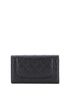 Chanel 100% Leather Black Trifold Classic Flap Wallet Quilted Caviar Long One size - photo 2