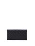 Chanel 100% Leather Black CC Gusset Classic Flap Wallet Quilted Caviar Long One size - photo 2