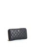 Chanel 100% Leather Black Zip Around Wallet Quilted Caviar Long One size - photo 4