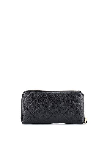 Chanel Zip Around Wallet Quilted Caviar Long (view 2)