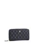 Chanel 100% Leather Black Zip Around Wallet Quilted Caviar Long One size - photo 4