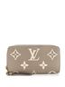 Louis Vuitton 100% Leather Tan Zippy Wallet Bicolor Monogram Empreinte Giant One size - photo 1