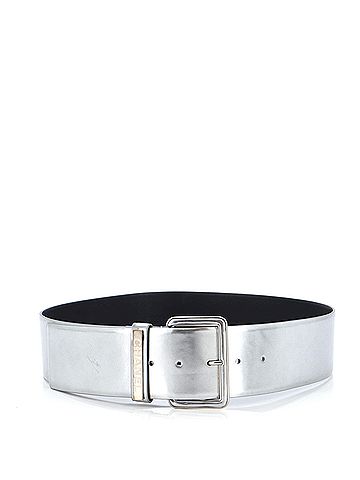 Chanel Metal Logo Belt Leather Wide (view 2)