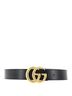 Gucci 100% Leather Black GG Marmont Belt Leather Wide One size - photo 2