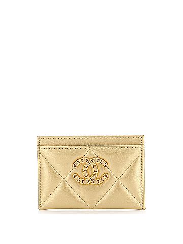 Chanel 19 Card Holder Quilted Leather (view 1)