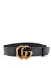 Gucci 100% Leather Black GG Marmont Belt Leather Wide One size - photo 2