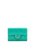 Chanel 100% Leather Green Classic Flap Card Case Quilted Lambskin One size - photo 1