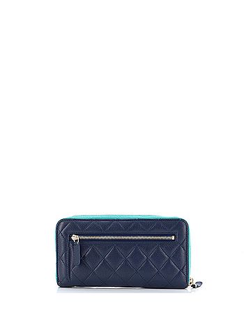 Chanel Tricolor In & Out Zip Around Wallet Quilted Goatskin Large (view 2)