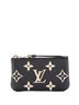 Louis Vuitton 100% Leather Black Key Pouch Bicolor Monogram Empreinte Giant One size - photo 1