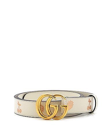 Gucci GG Marmont Belt Printed Leather Thin (view 1)