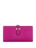 Hermès 100% Leather Pink Bearn Wallet Epsom Long One size - photo 1