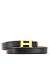 Hermès 100% Leather Black Constance Reversible Belt Leather Thin One size - photo 1