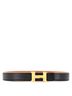 Hermès 100% Leather Black Constance Reversible Belt Leather Thin One size - photo 2